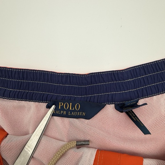 Polo Ralph‎ Lauren Swim Trunks Men's Size XL Orange Pockets - Picture 11 of 13